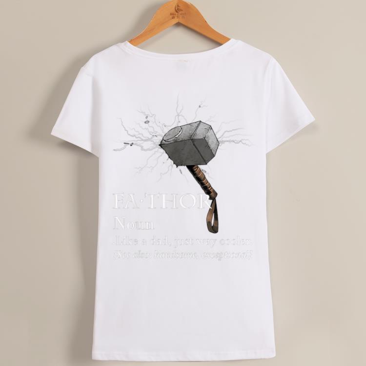 FaThor Like Dad just Cooler Father Day Mjolnir shirt