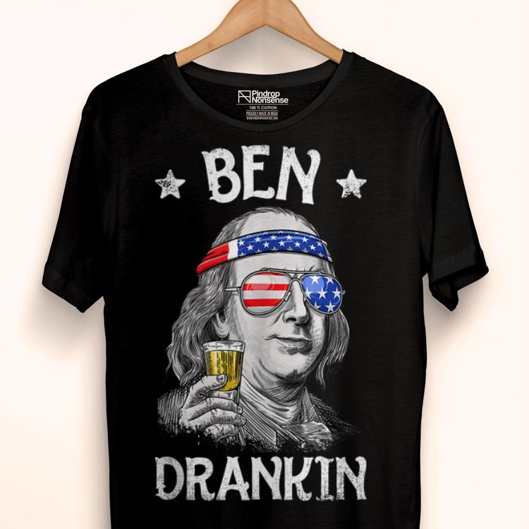 Official Ben Drankin Benjamin Franklin America Flag Shirt