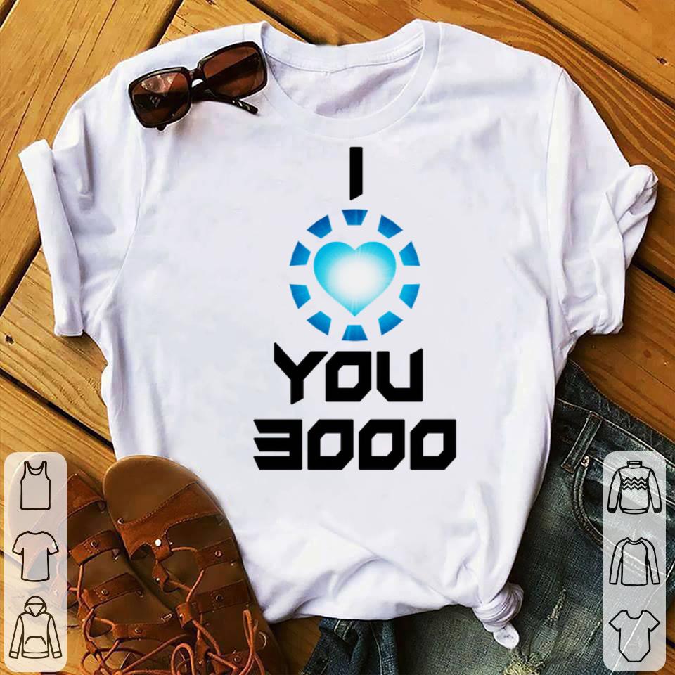 Original End Game Iron man Superhero Movie Quote I Love You 3000 shirt