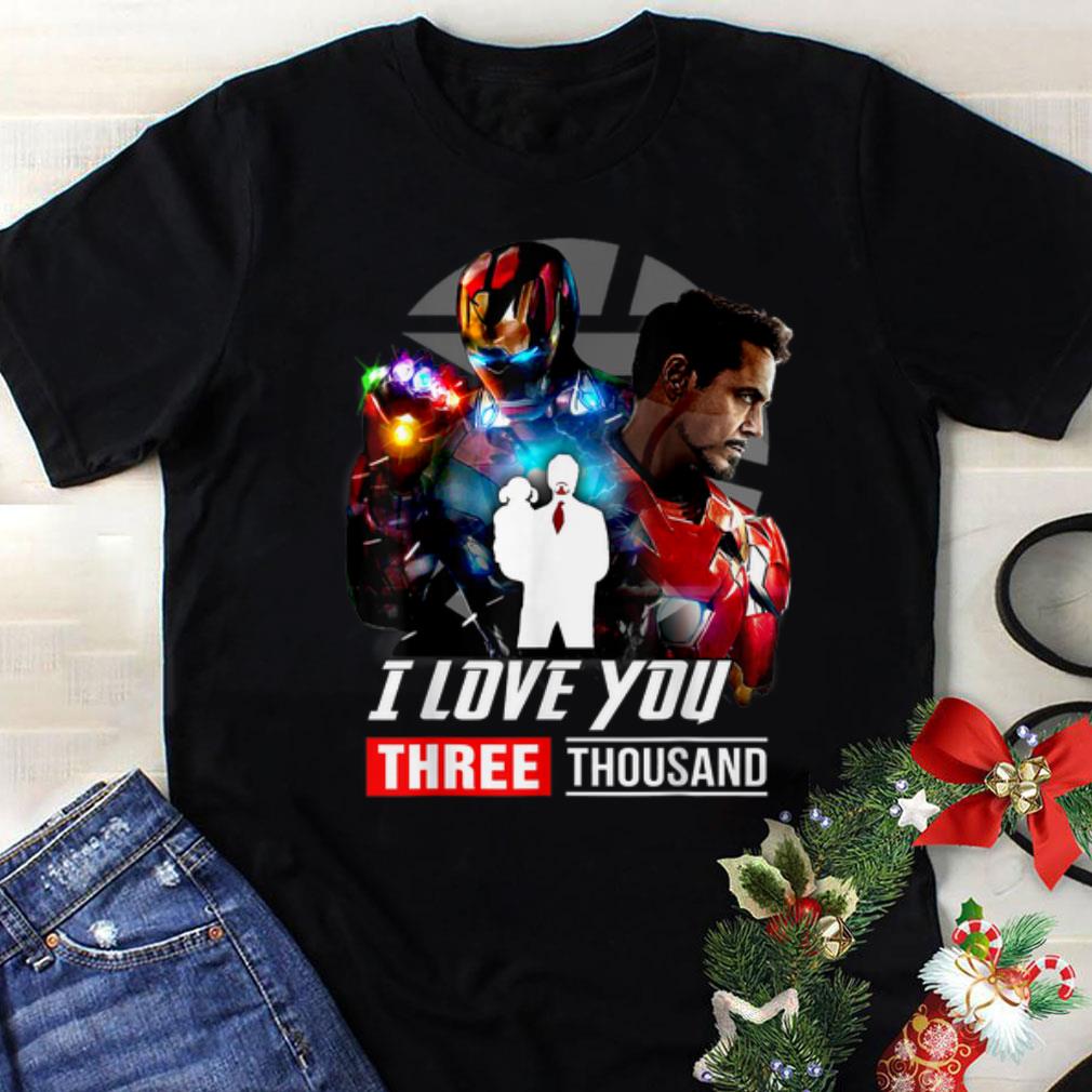 Original Iron man Dad I Love You 3000 End Game shirt
