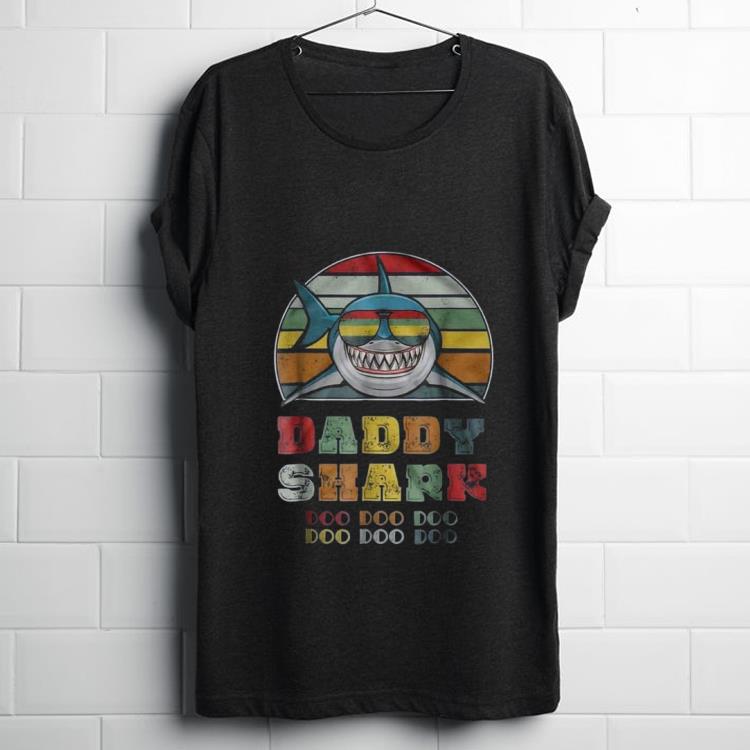Original Vintage Daddy Shark Doo Doo Doo Father day Shirt