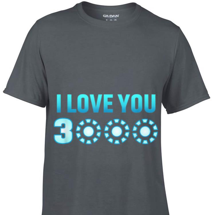 Premium I Love You 3000 Arc reator Dad's Day Iron man shirt