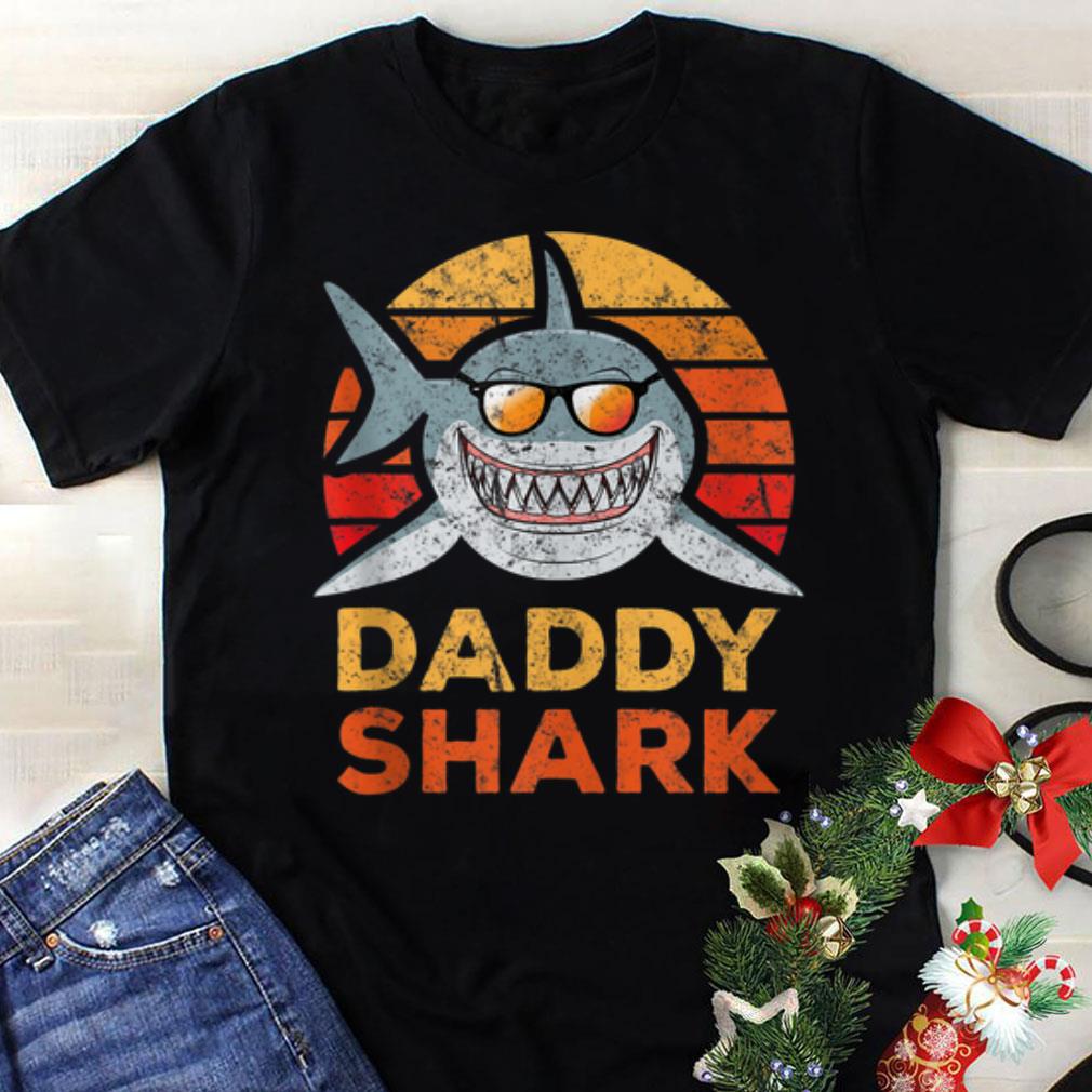 Premium Retro Daddy Shark shirt, hoodie, sweater, longsleeve t-shirt