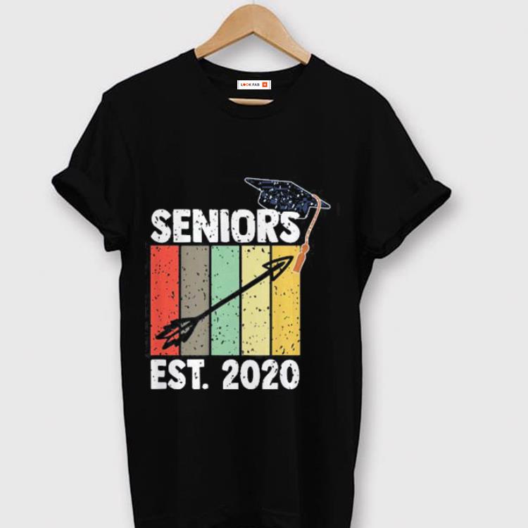 Premium Seniors 2020 EST. 2020 Distressed Vintage Class of 2020 Graduation Shirt