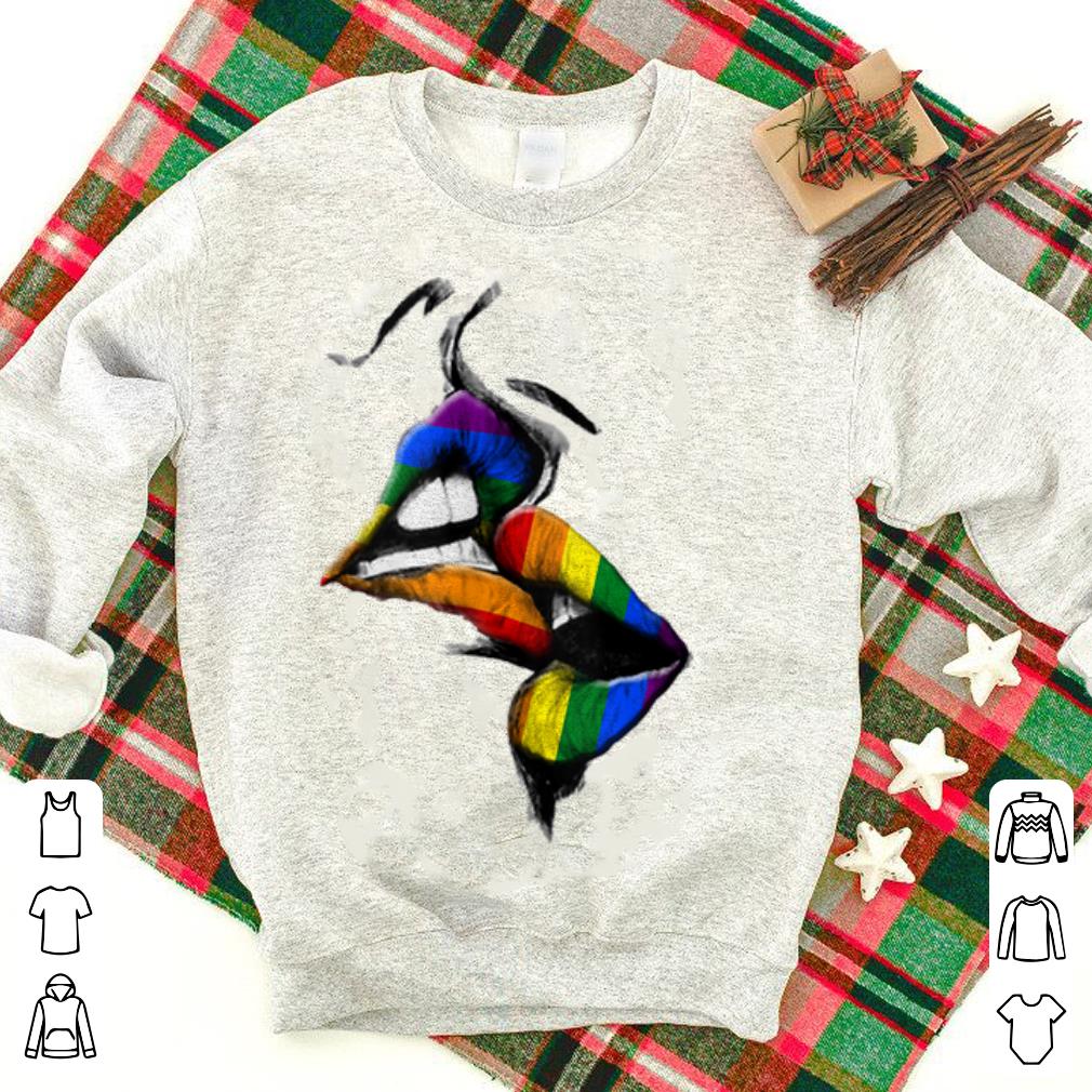 Awesome LGBT Rainbow Lip By Lip shirt