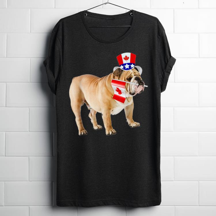 Canada - Maple Leaf Bulldog Canadian Flags shirt