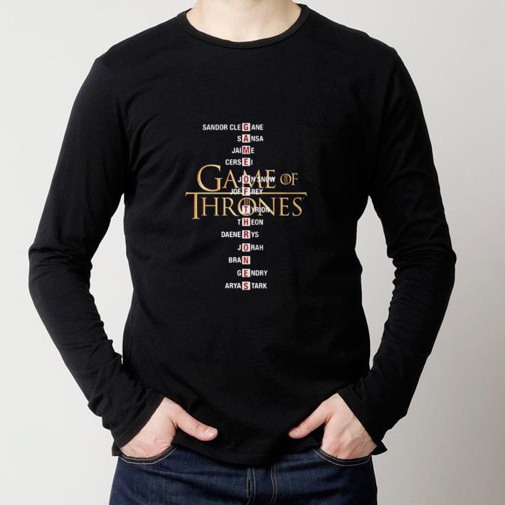 Funny Game of Thrones list name characters shirt 5 Funny Game of Thrones list name characters shirt