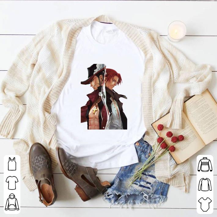 Funny One Piece Mihawk vs Shanks shirt