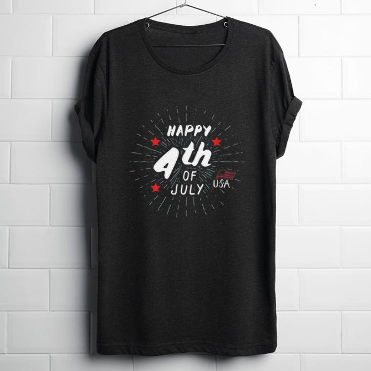 Happy 4th Of July American Flag Firework shirt