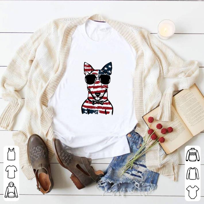 Hot 4th july independence day Bull Terrier American flag shirt