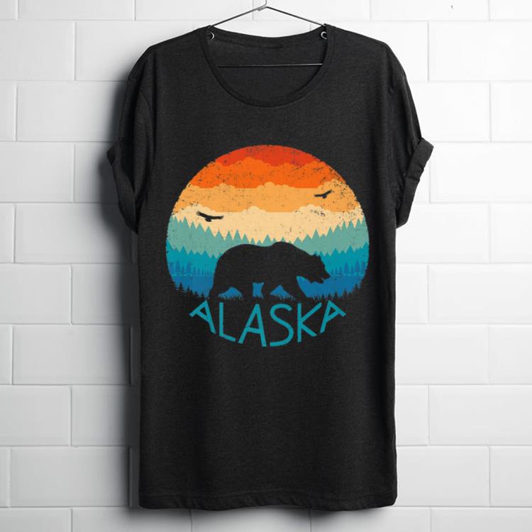 Hot Alaska Retro Brown Bears Hiking Vintage Grizzly Bear shirt