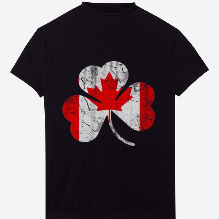 Hot Canada Flag Irish Shamrock Canadian Canada Day shirt