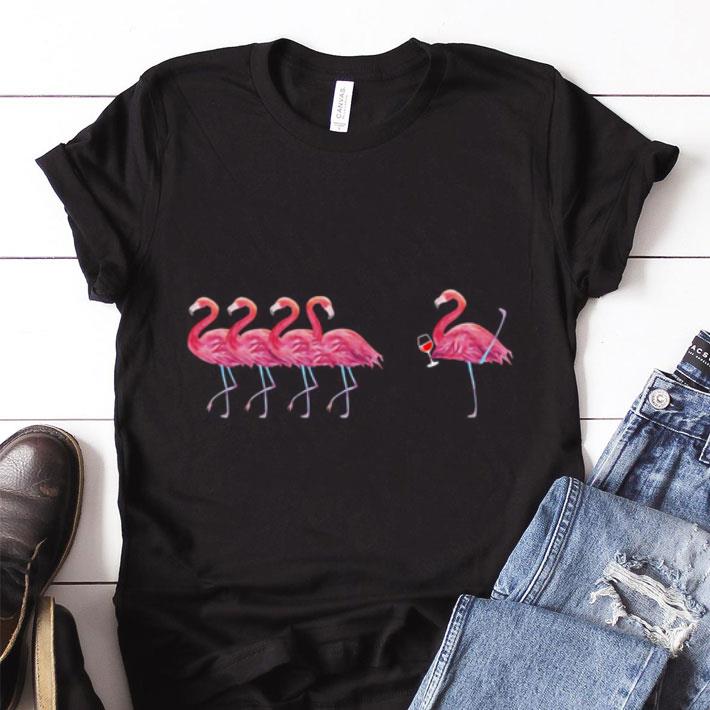 Hot Flamingos and wine flamingo shirt, hoodie, sweater, longsleeve t-shirt