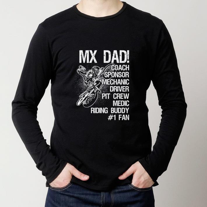 Hot Motocross MX dad coach sponsor mechanic driver pit crew medic riding buddy shirt