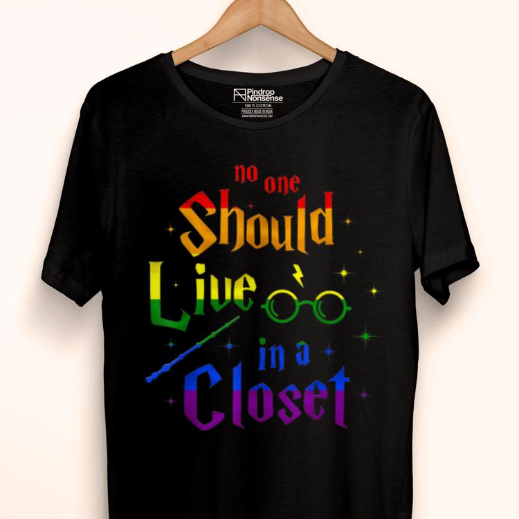 Hot No one Should Live In a Closet LGBT World Pride 2019 shirt