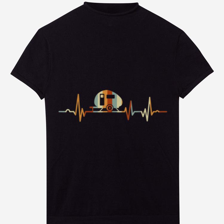 Hot Vintage Camper Heartbeat-funny Happy Camper shirt 1 Hot Vintage Camper Heartbeat-funny Happy Camper shirt 2