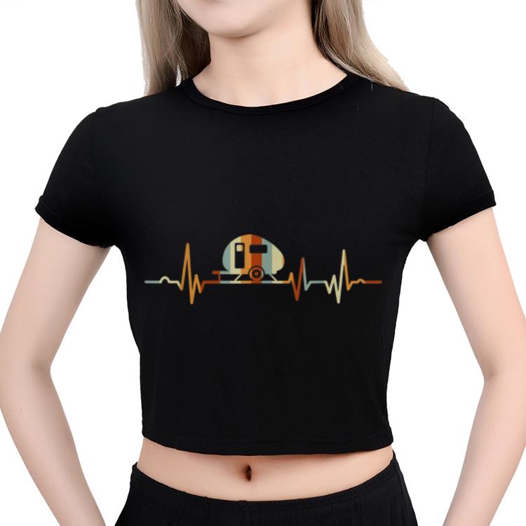 Hot Vintage Camper Heartbeat-funny Happy Camper shirt 2 Hot Vintage Camper Heartbeat-funny Happy Camper shirt 3