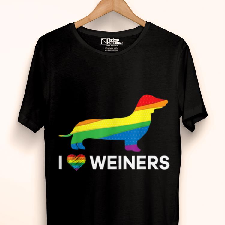 I Love Weiners Dachshund LGBT Gay Lesbian Pride shirt