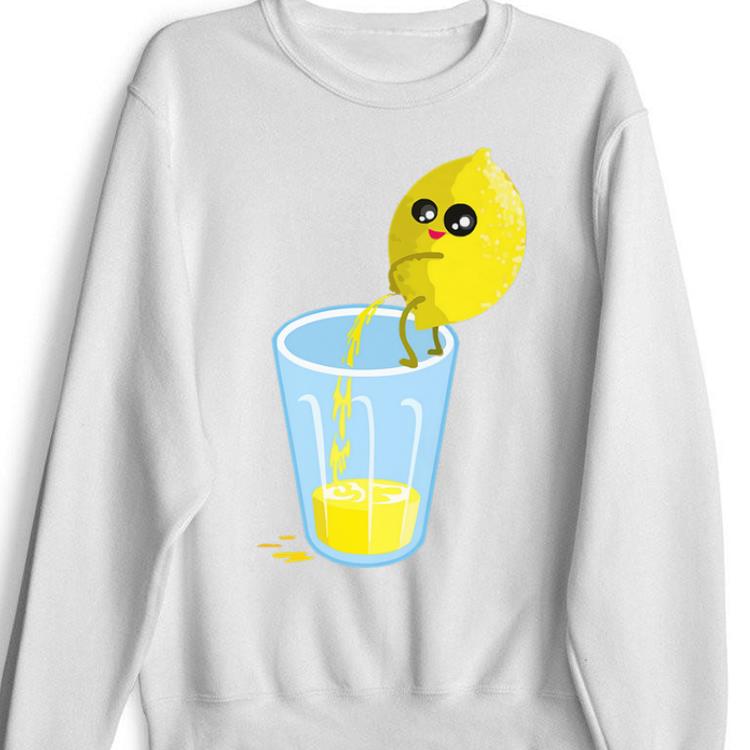 Lemon Pees In A Glass - Funny Fruits And Vegetables Vintage Premium shirt