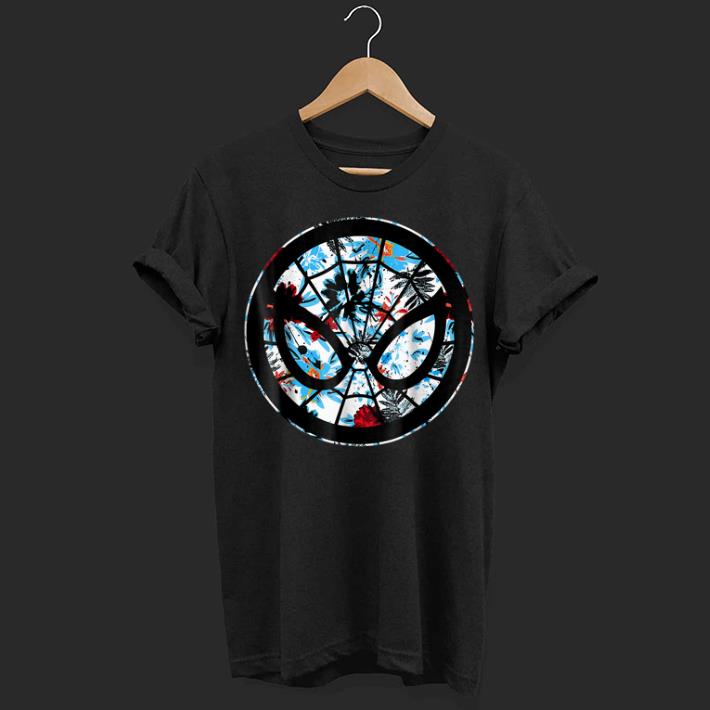 Marvel Spider Man Mask Symbol Tropical Graphic shirt