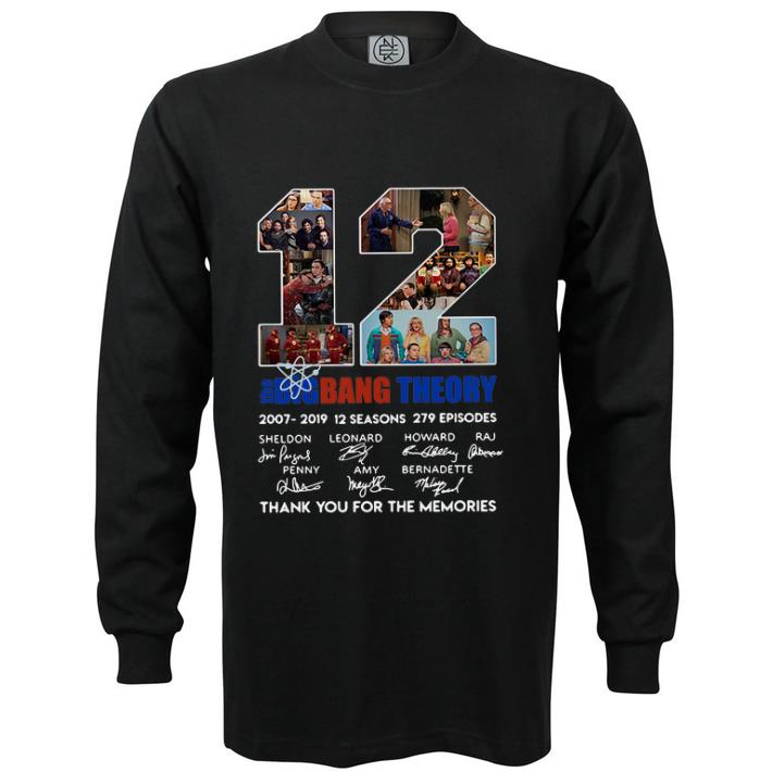 Nice 12 the Big Bang Theory signatures thank you for the memories shirt 5 Nice 12 the Big Bang Theory signatures thank you for the memories shirt