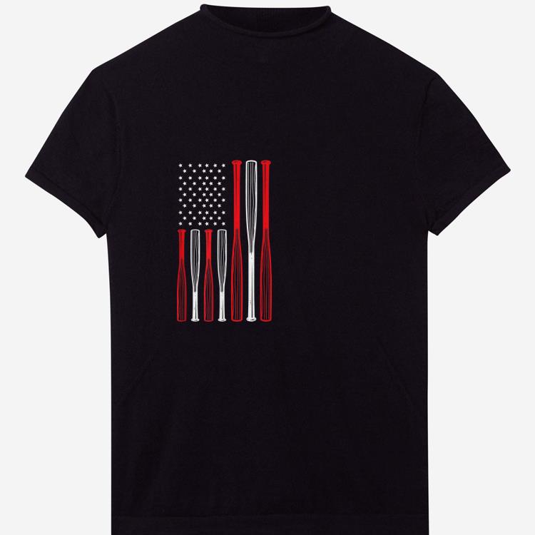 Official 4th July Baseball Bat Distressed Usa Flag shirt