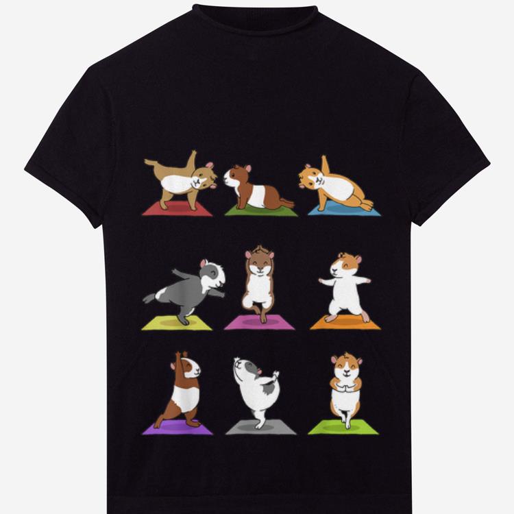 Official Guinea Hamster In Yoga Poses Shirt