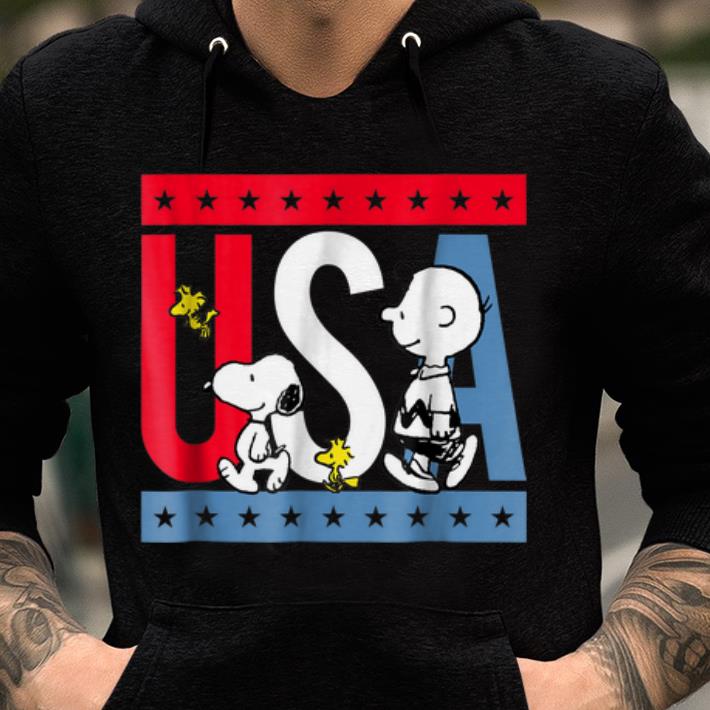 Official Peanuts Snoopy Americana Red White And Blue USA shirt