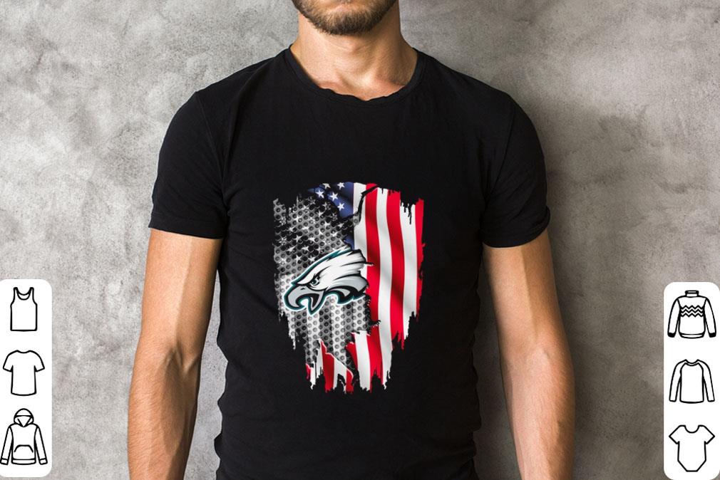 Official Philadelphia Eagles American flag shirt 1 Official Philadelphia Eagles American flag shirt 2