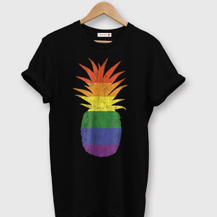 Official Rainbow Pride Pineapple LGBT Lesbian Gay Bi Homosexual shirt
