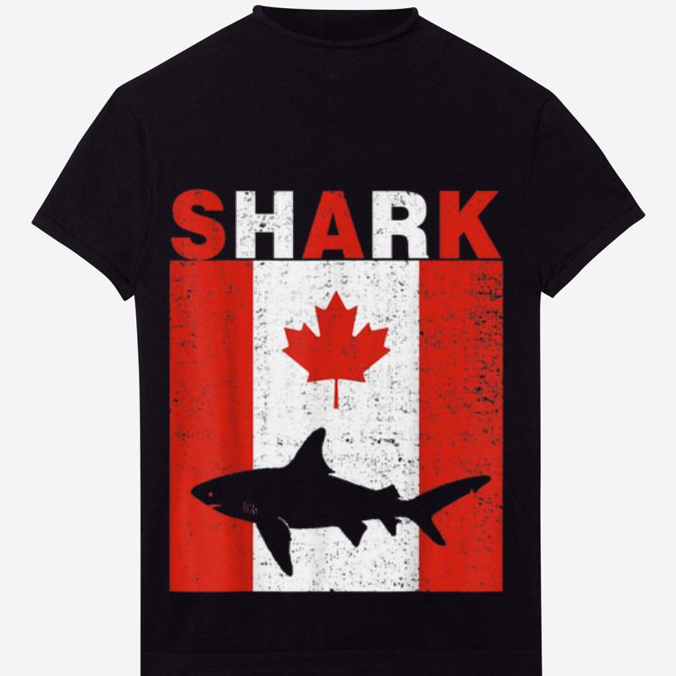Official Shark Shark Canadian Flag 1st July Shirt