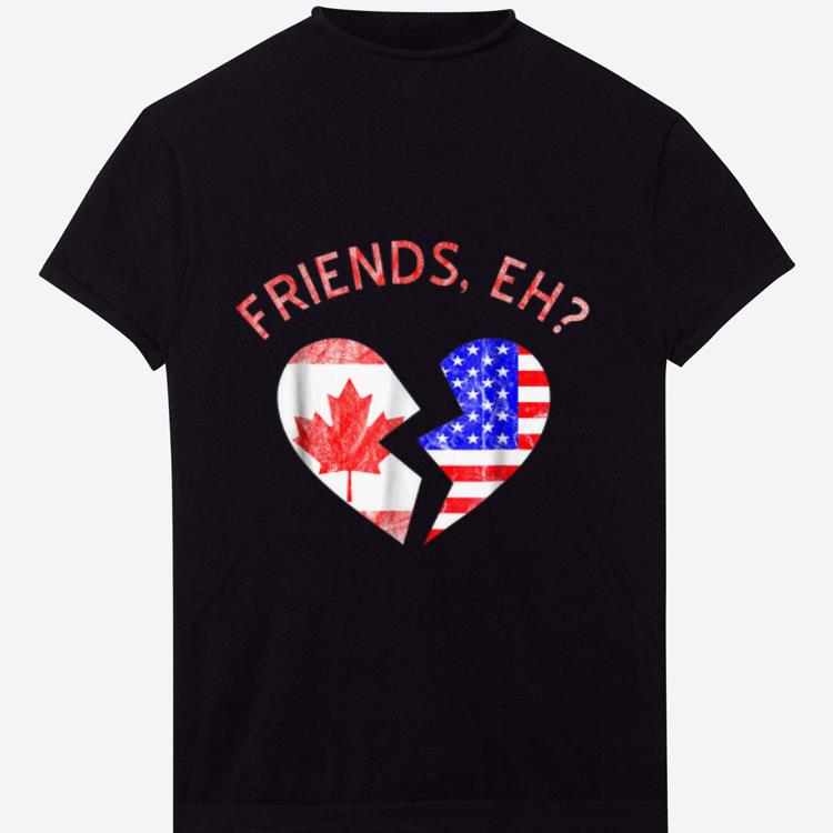 Official US Canada Flag Funny Eh Canadian American shirt
