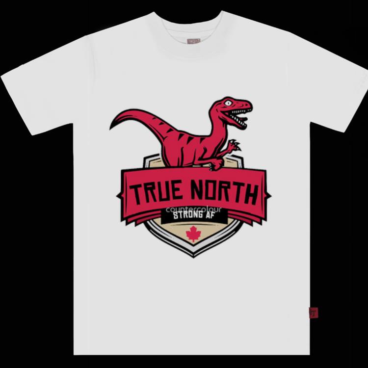 Official We True North Raptors Dinosaur Toronto Basketball Team Shirt