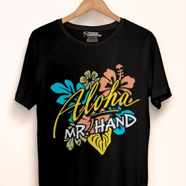 Original Aloha Mr.Hand Vacation Summer Vacation Flower shirt