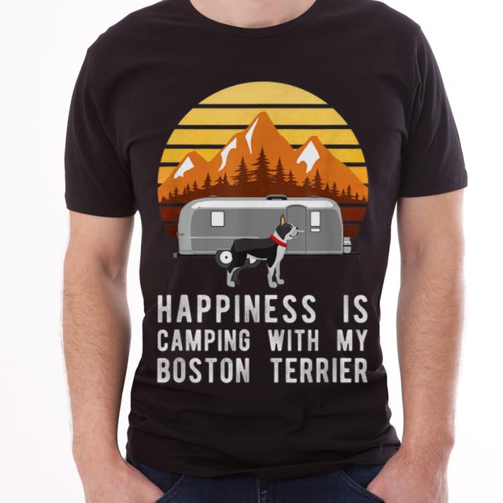 Original Camping With Boston Terrier, Dog Owner Camper shirt 2 Original Camping With Boston Terrier, Dog Owner Camper shirt 3