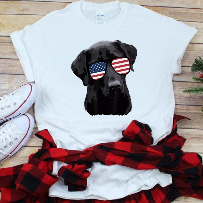 Original Labrador Retriever American Flag Sunglasses 4th July Shirt
