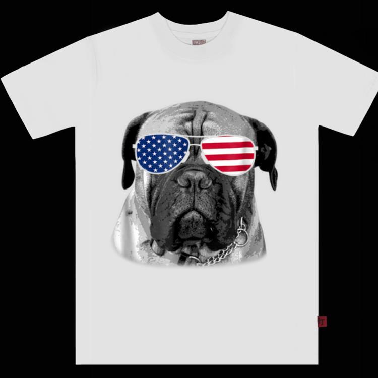 Patriotic Bullmastiff Dog Merica 4th Of July shirt