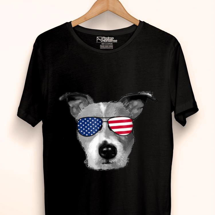 Premium Patriotic Jack Russell Terrier Dog Merica 4th Of Jul Shirt