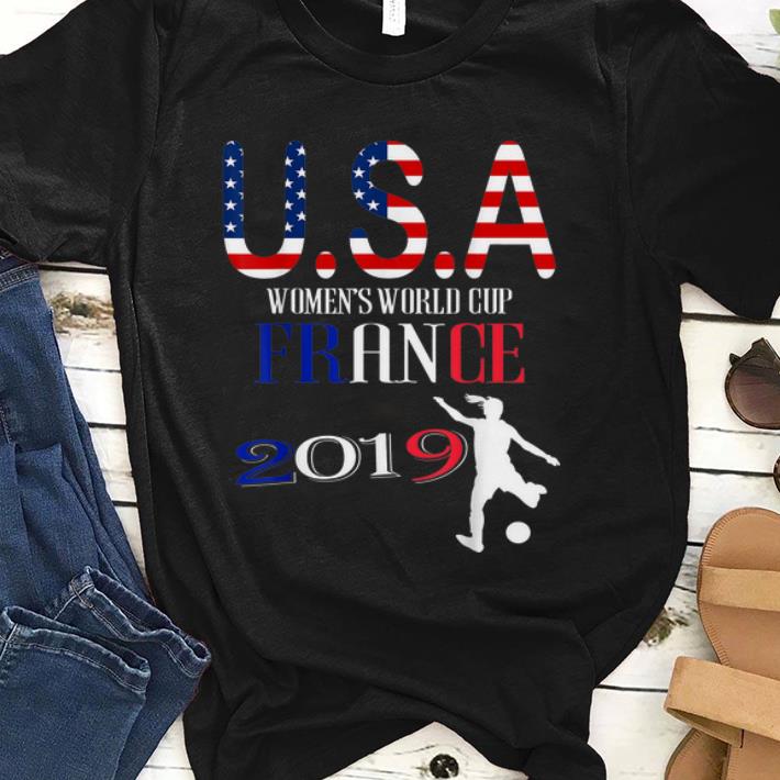 Premium Usa Flag Women's World Cup France 2019 Shirt