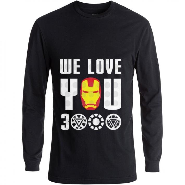 Premium We Love You 3000 Iron Man Marvel Avengers Endgame shirt