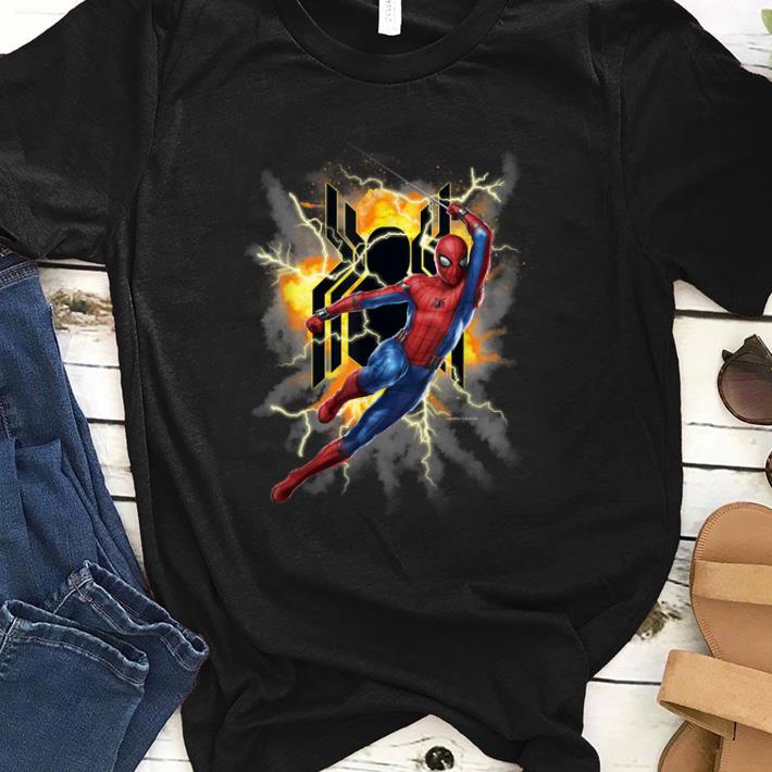Thunder Spider-man Far From Home Exploding Action Pose shirt