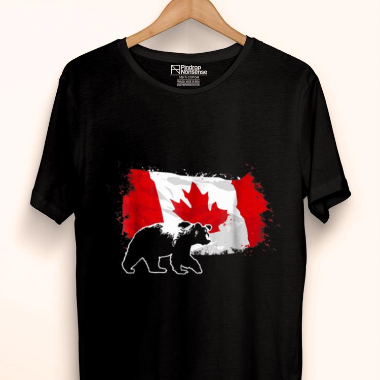 Top Canada Bear Flag Canada Day Canadian Bear shirt