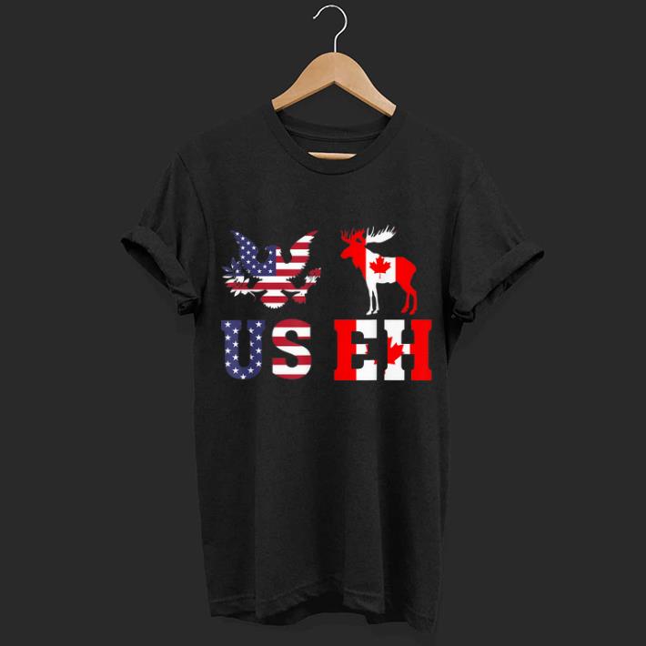 Useh America Canada Flag Usa American Canadian shirt
