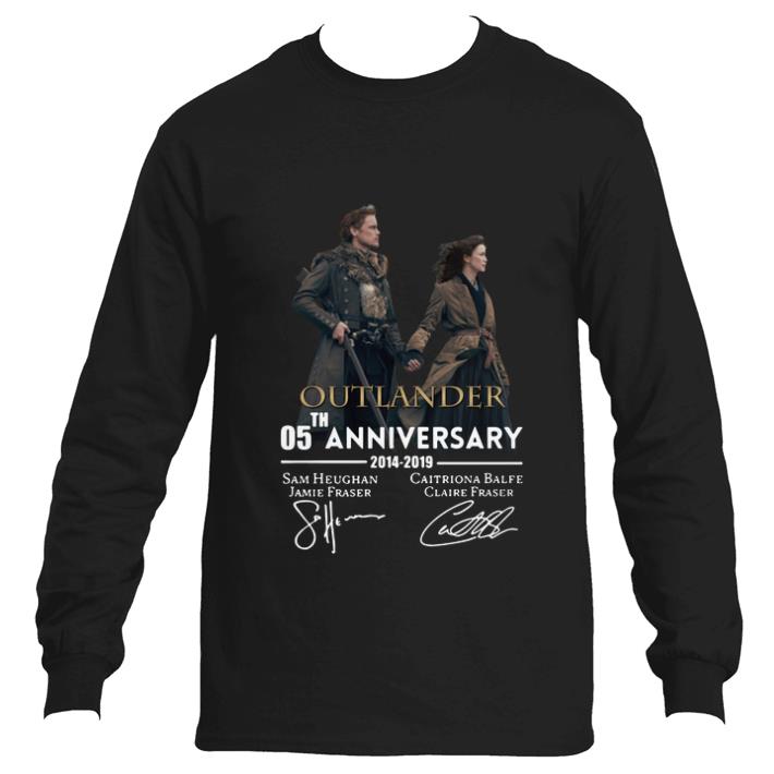 Awesome 05th anniversary Outlander 2014-2019 signatures shirt 5 Awesome 05th anniversary Outlander 2014-2019 signatures shirt