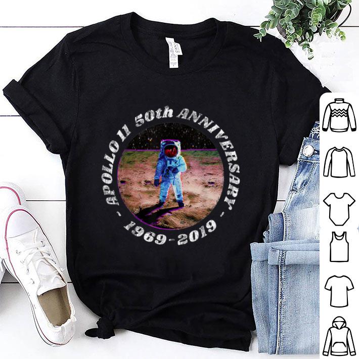 Awesome Apollo 11 50th Anniversary First Step On The Moon Distressed Retro shirt