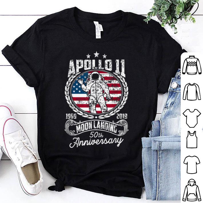 Awesome Apollo 11 50th Anniversary Moon Landing 1969-2019 Giant Leap Of Human shirt