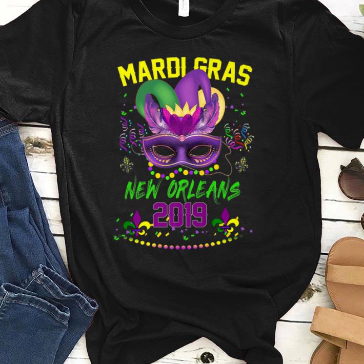Awesome Costume Party Mardi Gras Beads Coins New Orleans 2019 shirt