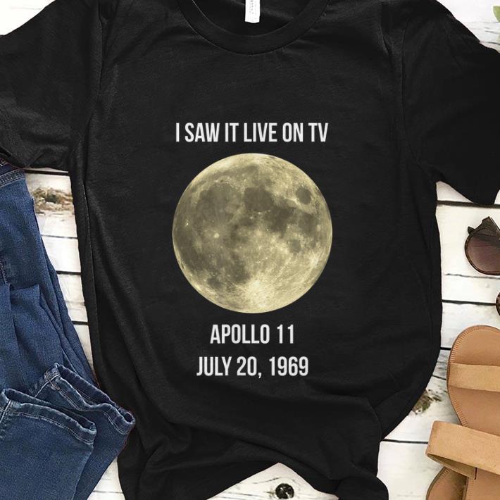  Best price 50th Anniversary Apollo 11 I Saw It Live On Tv shirt