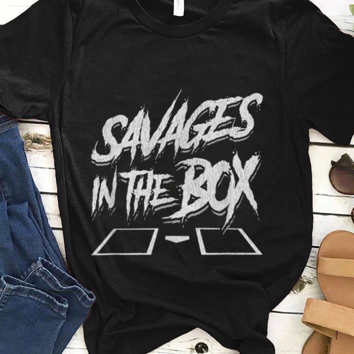  Best price Savages In The Box Baseball shirt