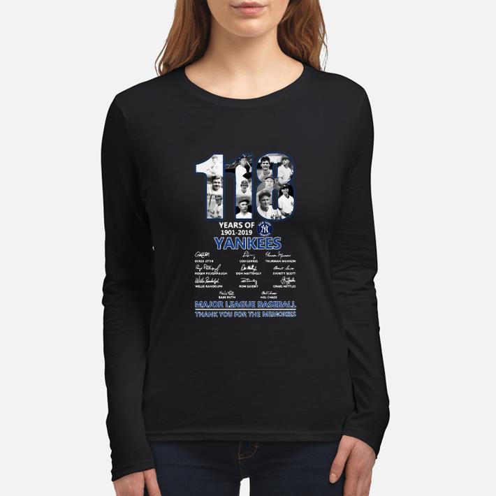 Funny 118 Years Of New York Yankees 1901-2019 signatures shirt 2 Funny 118 Years Of New York Yankees 1901-2019 signatures shirt 3